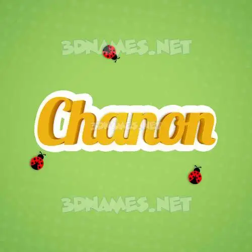 chanon in Ladybugs style - 3D name wallpaper chanon in Ladybugs style - 3D name wallpaper