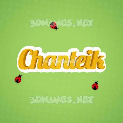 chanteik in Ladybugs style - 3D name wallpaper chanteik in Ladybugs style - 3D name wallpaper