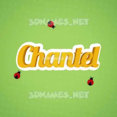 chantel in Ladybugs style - 3D name wallpaper chantel in Ladybugs style - 3D name wallpaper