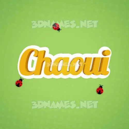 chaoui in Ladybugs style - 3D name wallpaper chaoui in Ladybugs style - 3D name wallpaper