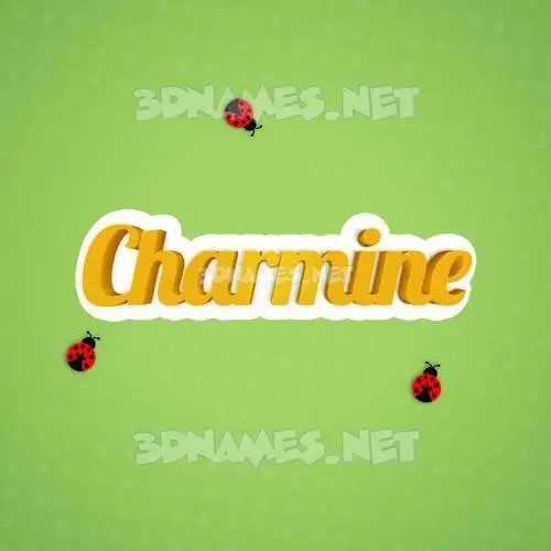 charmine in Ladybugs style - 3D name wallpaper charmine in Ladybugs style - 3D name wallpaper