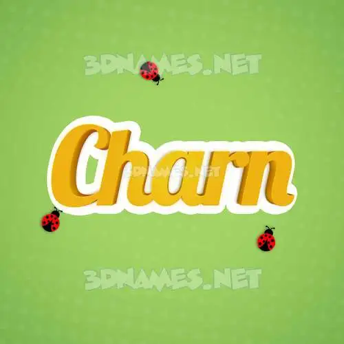 charn in Ladybugs style - 3D name wallpaper charn in Ladybugs style - 3D name wallpaper