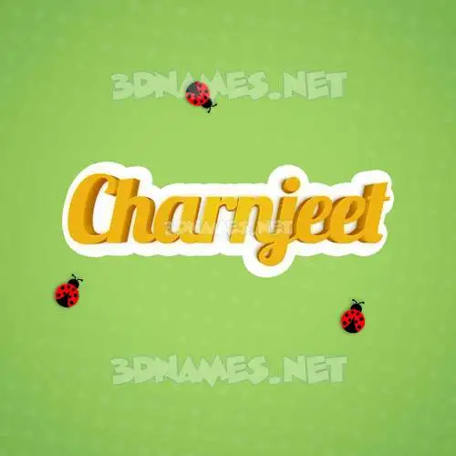 charnjeet in Ladybugs style - 3D name wallpaper charnjeet in Ladybugs style - 3D name wallpaper