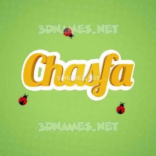chasfa in Ladybugs style - 3D name wallpaper chasfa in Ladybugs style - 3D name wallpaper