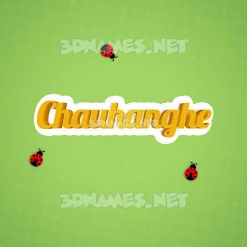 chauhanghe in Ladybugs style - 3D name wallpaper chauhanghe in Ladybugs style - 3D name wallpaper