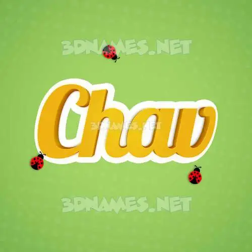 chav in Ladybugs style - 3D name wallpaper chav in Ladybugs style - 3D name wallpaper