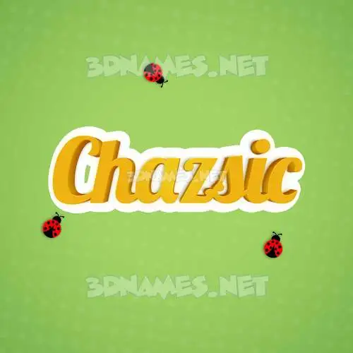 chazsic in Ladybugs style - 3D name wallpaper chazsic in Ladybugs style - 3D name wallpaper