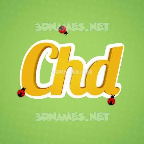chd in Ladybugs style - 3D name wallpaper chd in Ladybugs style - 3D name wallpaper