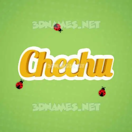 chechu in Ladybugs style - 3D name wallpaper chechu in Ladybugs style - 3D name wallpaper