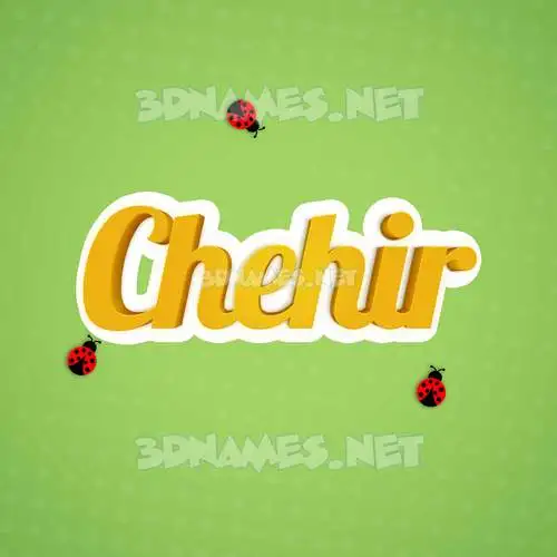 chehir in Ladybugs style - 3D name wallpaper chehir in Ladybugs style - 3D name wallpaper