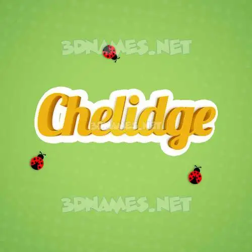 chelidge in Ladybugs style - 3D name wallpaper chelidge in Ladybugs style - 3D name wallpaper