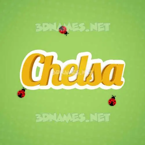 chelsa in Ladybugs style - 3D name wallpaper chelsa in Ladybugs style - 3D name wallpaper