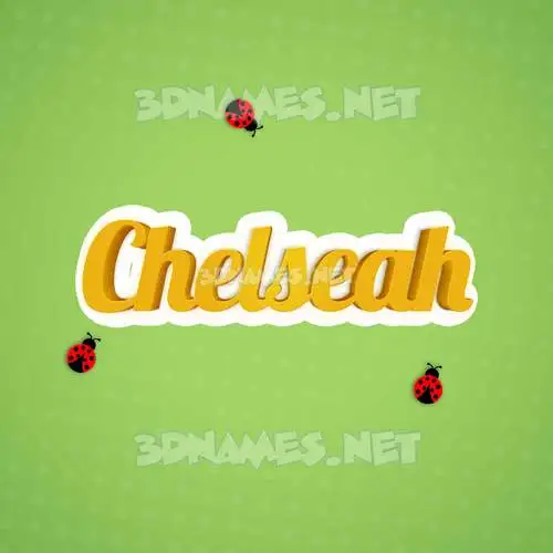 chelseah in Ladybugs style - 3D name wallpaper chelseah in Ladybugs style - 3D name wallpaper