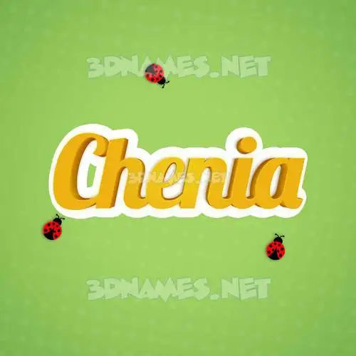 chenia in Ladybugs style - 3D name wallpaper chenia in Ladybugs style - 3D name wallpaper