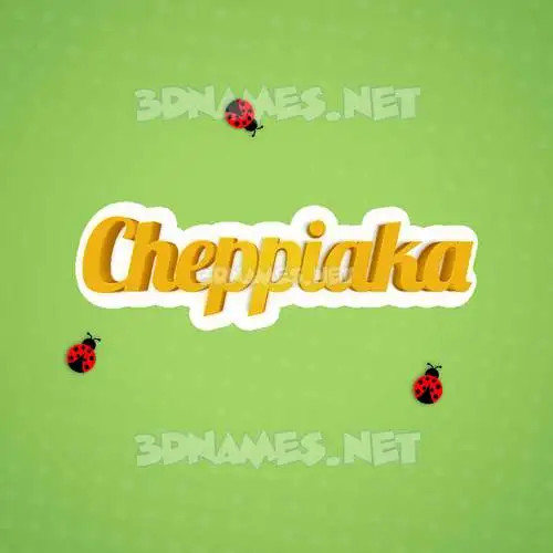 cheppiaka in Ladybugs style - 3D name wallpaper cheppiaka in Ladybugs style - 3D name wallpaper