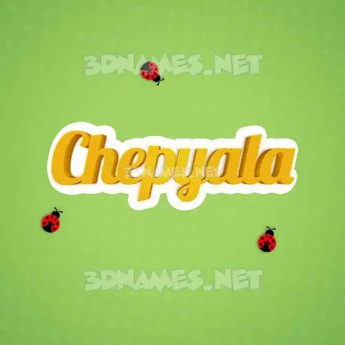 chepyala in Ladybugs style - 3D name wallpaper chepyala in Ladybugs style - 3D name wallpaper