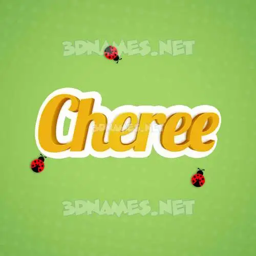 cheree in Ladybugs style - 3D name wallpaper cheree in Ladybugs style - 3D name wallpaper