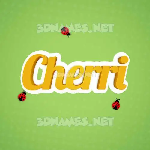cherri in Ladybugs style - 3D name wallpaper cherri in Ladybugs style - 3D name wallpaper