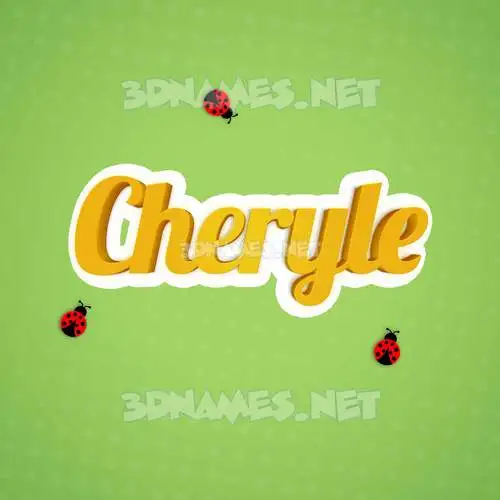 cheryle in Ladybugs style - 3D name wallpaper cheryle in Ladybugs style - 3D name wallpaper