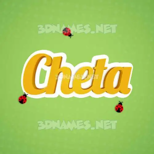 cheta in Ladybugs style - 3D name wallpaper cheta in Ladybugs style - 3D name wallpaper