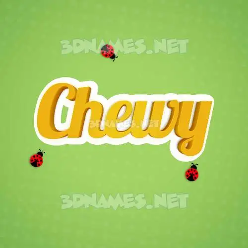 chewy in Ladybugs style - 3D name wallpaper chewy in Ladybugs style - 3D name wallpaper