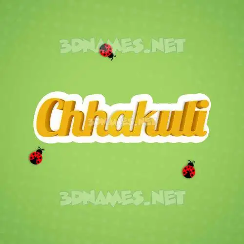 chhakuli in Ladybugs style - 3D name wallpaper chhakuli in Ladybugs style - 3D name wallpaper