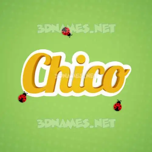 chico in Ladybugs style - 3D name wallpaper chico in Ladybugs style - 3D name wallpaper