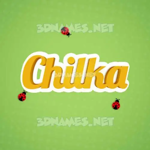 chilka in Ladybugs style - 3D name wallpaper chilka in Ladybugs style - 3D name wallpaper