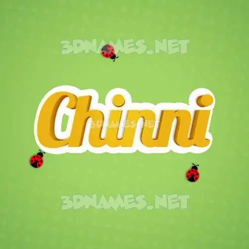 chinni in Ladybugs style - 3D name wallpaper chinni in Ladybugs style - 3D name wallpaper