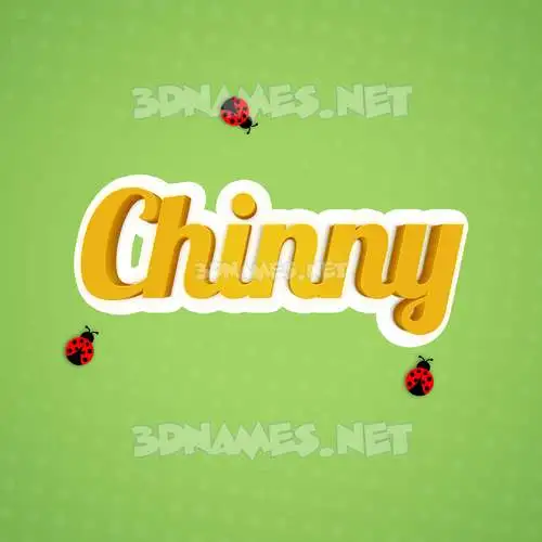 chinny in Ladybugs style - 3D name wallpaper chinny in Ladybugs style - 3D name wallpaper