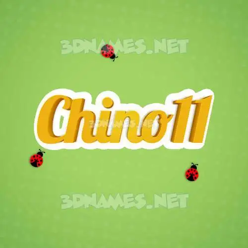 chino11 in Ladybugs style - 3D name wallpaper chino11 in Ladybugs style - 3D name wallpaper