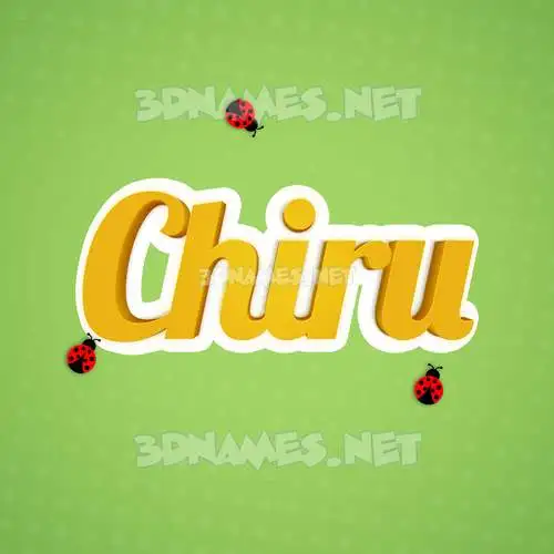 chiru in Ladybugs style - 3D name wallpaper chiru in Ladybugs style - 3D name wallpaper