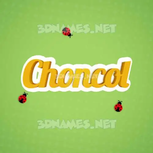 choncol in Ladybugs style - 3D name wallpaper choncol in Ladybugs style - 3D name wallpaper