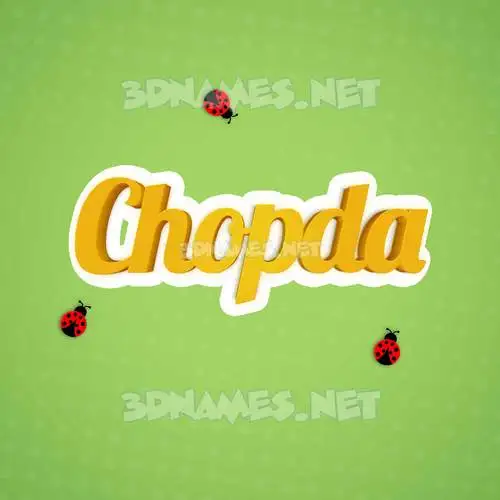 chopda in Ladybugs style - 3D name wallpaper chopda in Ladybugs style - 3D name wallpaper