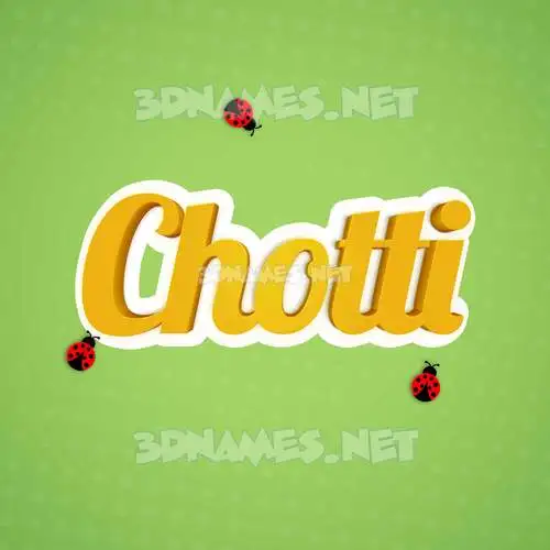 chotti in Ladybugs style - 3D name wallpaper chotti in Ladybugs style - 3D name wallpaper