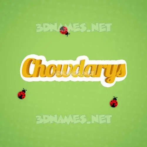chowdarys in Ladybugs style - 3D name wallpaper chowdarys in Ladybugs style - 3D name wallpaper