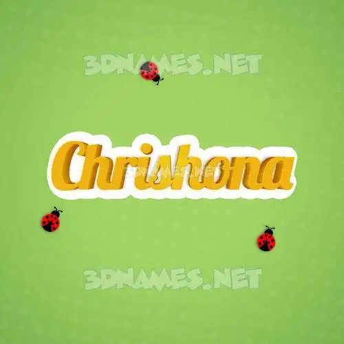 chrishona in Ladybugs style - 3D name wallpaper chrishona in Ladybugs style - 3D name wallpaper