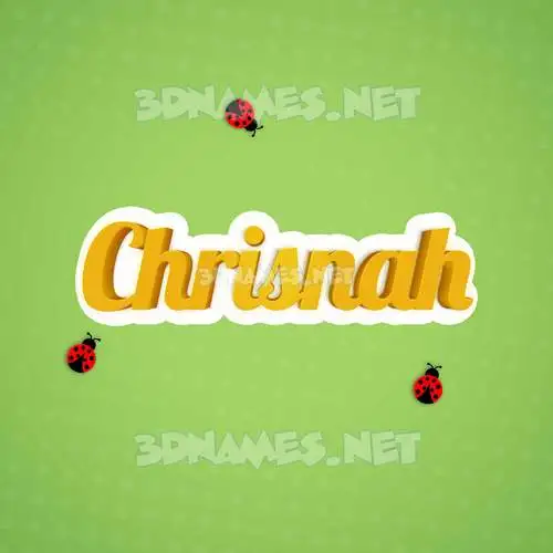 chrisnah in Ladybugs style - 3D name wallpaper chrisnah in Ladybugs style - 3D name wallpaper