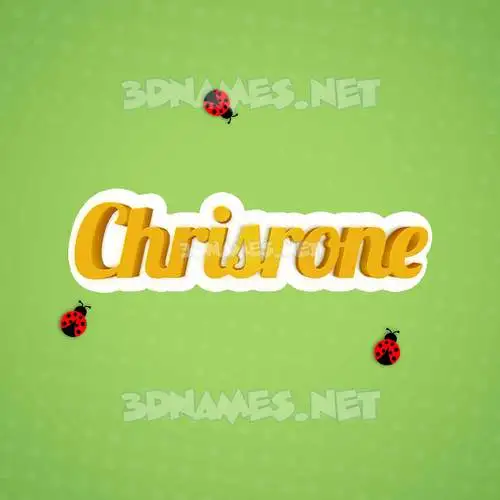 chrisrone in Ladybugs style - 3D name wallpaper chrisrone in Ladybugs style - 3D name wallpaper