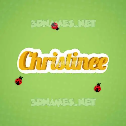 christinee in Ladybugs style - 3D name wallpaper christinee in Ladybugs style - 3D name wallpaper