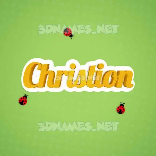 christion in Ladybugs style - 3D name wallpaper christion in Ladybugs style - 3D name wallpaper