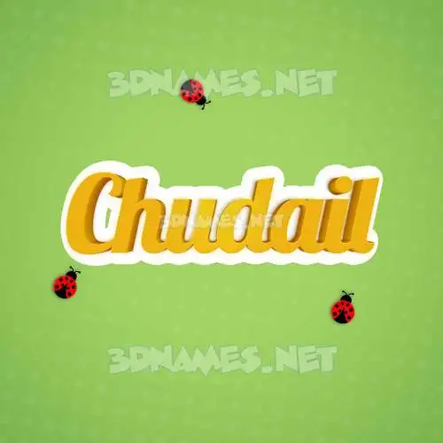chudail in Ladybugs style - 3D name wallpaper chudail in Ladybugs style - 3D name wallpaper