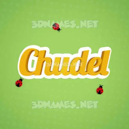 chudel in Ladybugs style - 3D name wallpaper chudel in Ladybugs style - 3D name wallpaper