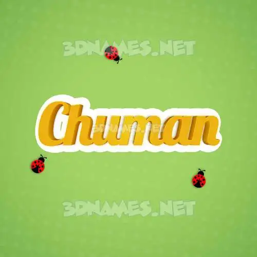 chuman in Ladybugs style - 3D name wallpaper chuman in Ladybugs style - 3D name wallpaper