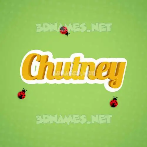 chutney in Ladybugs style - 3D name wallpaper chutney in Ladybugs style - 3D name wallpaper