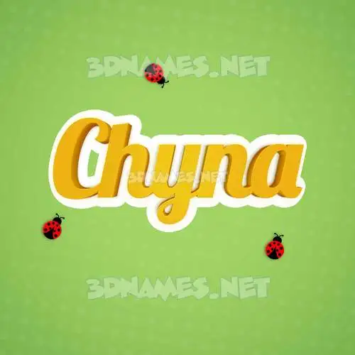 chyna in Ladybugs style - 3D name wallpaper chyna in Ladybugs style - 3D name wallpaper