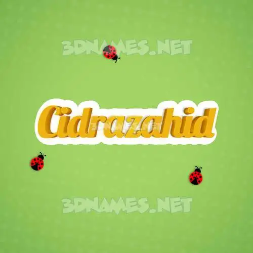 cidrazahid in Ladybugs style - 3D name wallpaper cidrazahid in Ladybugs style - 3D name wallpaper