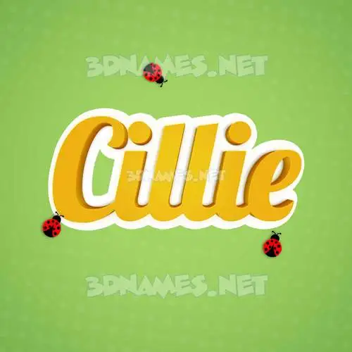 cillie in Ladybugs style - 3D name wallpaper cillie in Ladybugs style - 3D name wallpaper