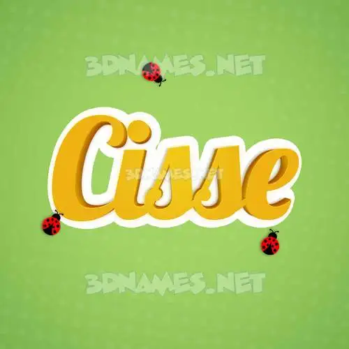 cisse in Ladybugs style - 3D name wallpaper cisse in Ladybugs style - 3D name wallpaper