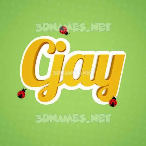 cjay in Ladybugs style - 3D name wallpaper cjay in Ladybugs style - 3D name wallpaper